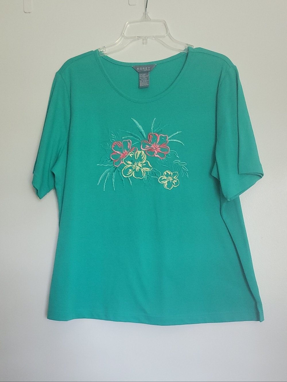 Koret Petite XL Green Top